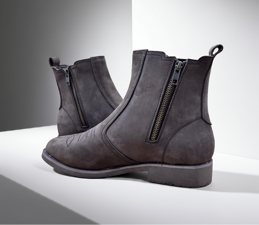 Men's Black Suede Chelsea Cowboy Boots